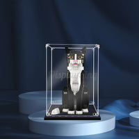 Display King - Acrylic display case with screw for LEGO® Tuxedo Cat 21349
