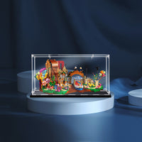 Display King -Acrylic display case with screw for LEGO® Willy Wonka & the Chocolate Factory 21360