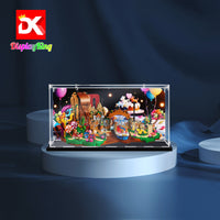 Display King -Acrylic display case with screw for LEGO® Willy Wonka & the Chocolate Factory 21360