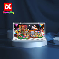 Display King -Acrylic display case with screw for LEGO® Willy Wonka & the Chocolate Factory 21360