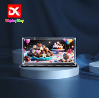 Display King -Acrylic display case with screw for LEGO® Willy Wonka & the Chocolate Factory 21360
