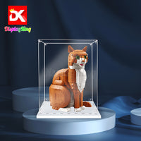 Display King -Acrylic display case with screw for LEGO® Orange Cat 21376

