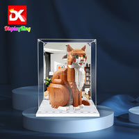 Display King -Acrylic display case with screw for LEGO® Orange Cat 21376
