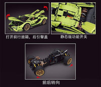 MOULD KING 13057S 1:8 Lamborghini Hyper Green Version with 3819 Pieces-Mould King 13057S
