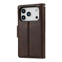 Hanman 2 in 1 Detachable Magnetic Flip Leather Wallet Case for iPhone 17 Pro Max / 18 Pro Max
