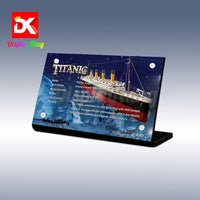 Display King - Acrylic display plaque for Lego Titanic 10294

