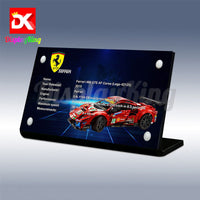 Display King - Acrylic display plaque for Lego Ferrari 488 GTE "AF Corse #51" 42125
