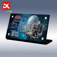 Display King - Acrylic display plaque for Lego Death Star Trench Run Diorama 75329
