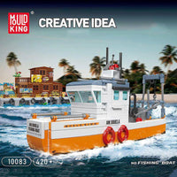 MOULD KING 10083 Fishing Boat with 420 Pieces
