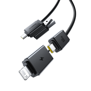 Baseus Versatile Two-for-Two Fast Charging Cable U+C to C+L 60W 2M