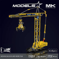 MOULD KING 17059 Mobile Tower Crane With Motor with 1731 Pieces
