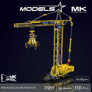 MOULD KING 17059 Mobile Tower Crane With Motor with 1731 Pieces