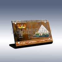 Display King - Acrylic display plaque for Lego Great Pyramid of Giza 21058
