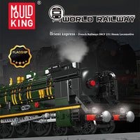 MOULD KING 12025 Orient Express-French Railways SNCF 231 Steam Locomotive Train With Motor with 3098 Pieces
