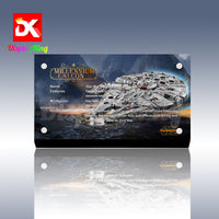 Display King - Acrylic display plaque for Lego Millennium Falcon 75105
