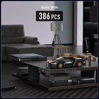 Mould King Speed Champion 27055 Chiron Car with Acrylic Display Case 386pcs
