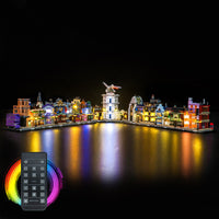 Brick Shine - Light Kit for LEGO® Diagon Alley Wizarding Shops 76444

