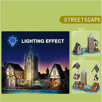 JIESTAR Building Blocks MOC 89150 Castle Market 3335pcs Lighting effect Construction Toy
