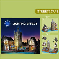 JIESTAR Building Blocks MOC 89150 Castle Market 3335pcs Lighting effect Construction Toy