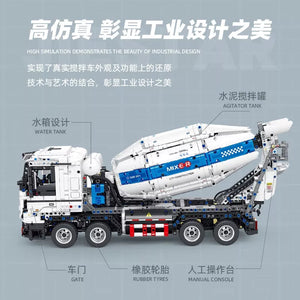 JIESTAR Building Blocks FF11012 concrete mixer with Motors DIY Toy 2432pcs