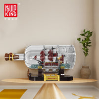 MOULD KING 10085 Small Drift Bottle Mini Queen Revenger Ship with 885 Pieces
