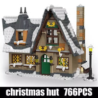 Mould King Aovatown Christmas Cottage House Bricks Kids Toys
