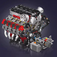 MOULD KING 10130 F488 Supercar V8 Engine With Motor with 2718 Pieces
