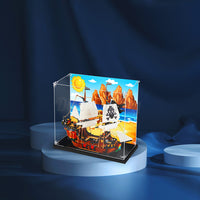 Display King - Acrylic display case with screw for LEGO® Pirate Ship 31109
