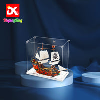 Display King - Acrylic display case with screw for LEGO® Pirate Ship 31109
