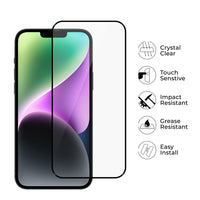iPhone 16 Pro Max / 17 Pro Max / 18 Pro Max Kinglas 2 Packs 2.5D Full Coverage Silk Printing HD+ Clarity Glass Screen Protector
