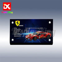 Display King - Acrylic display plaque for Lego Ferrari 488 GTE "AF Corse #51" 42125
