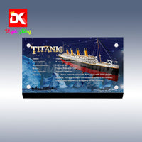 Display King - Acrylic display plaque for Lego Titanic 10294

