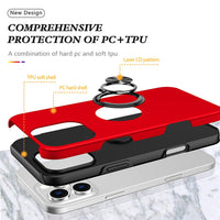 Magnetic Ring Holder Shockproof Cover Case for iPhone 16
