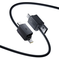 Baseus Versatile Two-for-Two Fast Charging Cable U+C to C+L 60W 1M for 15 / 16 / 17 Series

