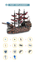 MOC Factory 165091 Pirate Ship The Ruined King with 5854 Pieces
