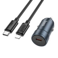 hoco Z57 Glorious single-port PD30W car charger set(C to iP)
