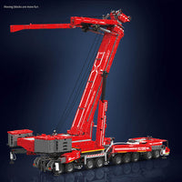 MOULD KING 17008 Red Liebherr LTM 11200 Remote Controlled Crane With Motor with 8506 Pieces
