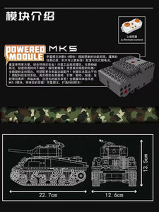 Building Blocks Mould King 20024 Sherman Tank Construction Toys