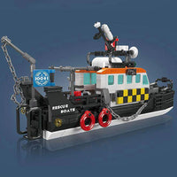 MOULD KING 10081 British Multi-Functional Rescue Boat with 364 Pieces
