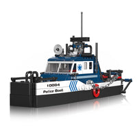 MOULD KING 10084 Police Boat with 413 Pieces
