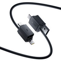 Baseus Versatile Two-for-Two Fast Charging Cable U+C to C+L 60W 2M

