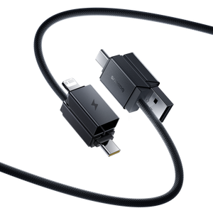 Baseus Versatile Two-for-Two Fast Charging Cable U+C to C+L 60W 2M