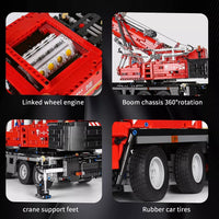 Mould King 17013 Mobile Cranes Building Blocks 4460 Pieces with Motor/APP Remote
