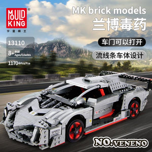 MOULD KING 10001/13110/13129 The Racing Cars with 928 Pieces/ 1170 Pieces/ 1075 Pieces