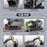 SEMBO 705113 Zoomlion Excavator with 1039 Pieces