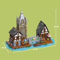 JIESTAR Building Blocks MOC 89150 Castle Market 3335pcs Lighting effect Construction Toy
