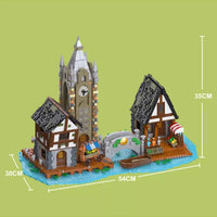 JIESTAR Building Blocks MOC 89150 Castle Market 3335pcs Lighting effect Construction Toy