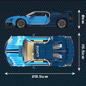 MOULD KING 10111 Bugatti Chiron with 1222 Pieces