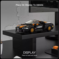 Mould King Speed Champion 27055 Chiron Car with Acrylic Display Case 386pcs
