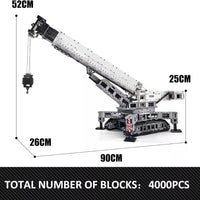 Mould King 17002 Cranes Building Kits 4000 Pieces with Motor/APP Remote Control